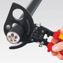 Tang Potong Kabel 95 36 280 KNIPEX Cable Cutter Ratchet Action