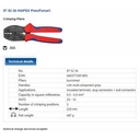 Tang Crimping 97 52 36 KNIPEX Crimp Lever Pliers Preciforce