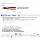 Tang Pembuka Baut Slip 87 41 250 KNIPEX Multiple Slip Joint Spanner