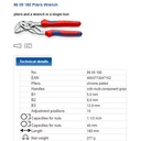Tang Kunci Pipa 180 mm 86 05 180 KNIPEX Pliers Wrenches