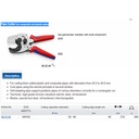 Gunting Pipa 90 25 40 KNIPEX Pipe Cutter For Composite And Plastic