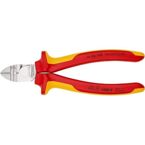 Tang Potong Kabel 14 26 160 KNIPEX Insulated Diagonal Wire Stripper