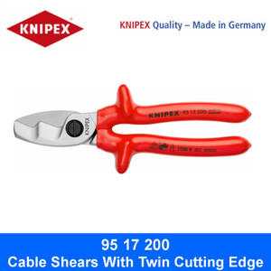 Tang Potong 95 17 200 KNIPEX Cable Shears Twin Cutting Edge Insulated