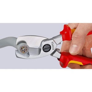 Tang Potong Kabel 95 16 200 KNIPEX Cable Shears With Twin Cutting Edge