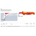 Pisau Kupas Kabel Listrik VDE Cutter 98 55 KNIPEX Dismantling Knives