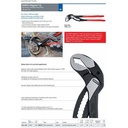 Tang Kunci Pipa 400mm 88 01 400 KNIPEX Alligator XL Pipe Wrench Pliers