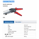 Gunting 95 02 21 KNIPEX Shears For Cable Duct