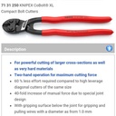 Tang Potong Kawat 71 31 250 KNIPEX Compact Bolt Cutter Cobolt