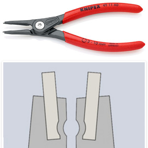 Tang Snap Ring 3-10 mm 49 11 A0 KNIPEX External Circlip Pliers