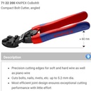 Tang Potong Kawat 200 mm 71 22 200 KNIPEX Compact Bolt Cutter Kawat