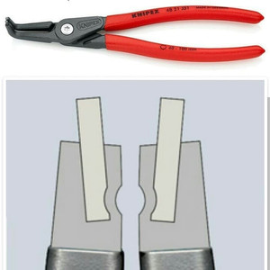 Tang Snap Ring 40-100 mm 48 21 J31 KNIPEX Internal 90° Circlip Pliers