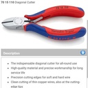 Tang Potong Diagonal 70 15 110 KNIPEX Diagonal Cutting Nippers