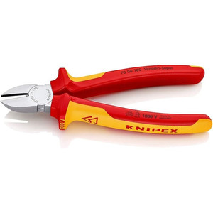 Tang Potong VDE 180 mm 70 06 180 KNIPEX Diagonal Cutting Nippers