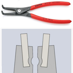 Tang Snap Ring 19-60 mm 49 21 A21 KNIPEX External Circlips Pliers