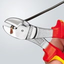 Tang Potong 74 06 180 KNIPEX High Lev Diagonal Cutter Insulated Chrome