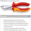 Tang Potong Diagonal 74 06 160 KNIPEX High Leverage Diagonal Cutter