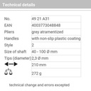 Tang Snap Ring 40-100 mm 49 21 A31 KNIPEX External Circlips Pliers