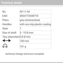 Tang Snap Ring 3-10 mm 49 11 A0 KNIPEX External Circlip Pliers