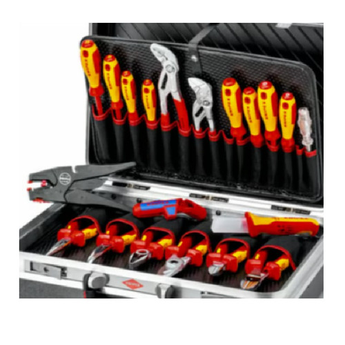 Tool Set VDE Listrik 00 21 20 KNIPEX Electronics Tool Set (20-Piece)