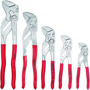 Kunci Pipa Set 00 19 55 S4 KNIPEX Set of Pliers Wrenches 5-piece