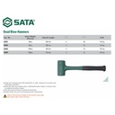 PALU 92903 DEAD BLOW HAMMER (RUBBER) 55MM SATA