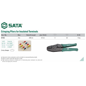 TANG CRIMPING 91105 HEAVY DUTY CRIMPING TOOL 9" SATA