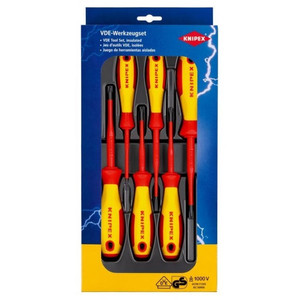 Obeng Set Listrik 00 20 12 V05 VDE KNIPEX Screwdriver PlusMin Slotted