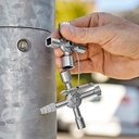 Kunci Kontrol 00 11 01 KNIPEX Control Cabinet Keys "Twinkey"