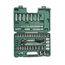 Kunci Shock 46 Pcs Metrik & Inci 1/2" 09006 Socket Set Sata Tools