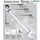 Kunci Pas Bolak Balik 17 MM SATA Reversible Ratchet Wrench 17 MM 46610