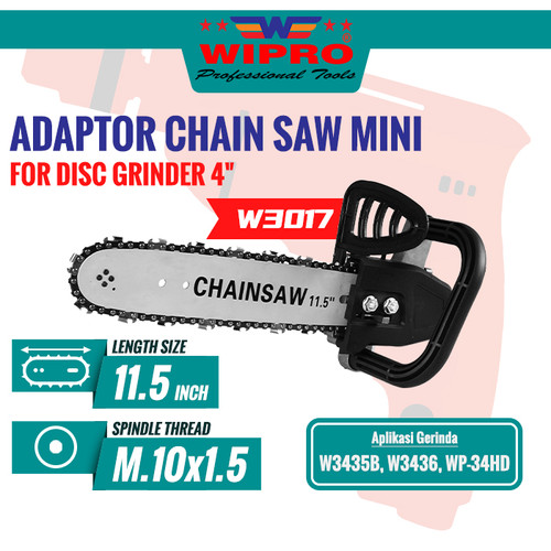 Adaptor Chain Saw Mini untuk Disc Grinder W3017 WIPRO