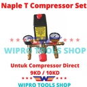 Naple T Compressor Set, Naple Regulator Switch Kran Manometer 9KD 10KD