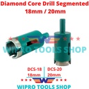 Mata Bor Pelubang Keramik Beton Granit Diamond Core Drill Seg 18/ 20mm