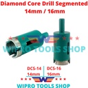 Mata Bor Pelubang Keramik Beton Granit Diamond Core Drill Seg 14/ 16mm