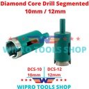 Mata Bor Pelubang Keramik Beton Granit Diamond Core Drill Seg 10/ 12mm