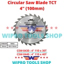 Mata Pisau Potong Kayu Gergaji Saw Blade 4" (100mm) CSW WIPRO