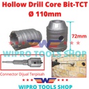 Hole Saw Beton Hollow Drill Core Bit TCT Ukuran 110mm Wipro