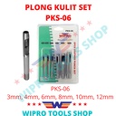 WIPRO Plong Kulit / Punch Hole Set PKS-06 (3,4,6,8,10,12mm)