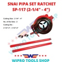 WIPRO Alat Snai Pipa Set Ratchet / Buat Drat Pipa 2-1/4" - 4" SP-117