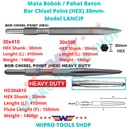 Mata Bobok / Pahat Beton / Bor Chisel Point (HEX) 30mm Model Lancip