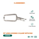 18" LONG LOCKING C-CLAMP WITH PAD ( P53M18 )