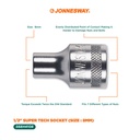 Jonnesway 1/2" SUPER TECH SOCKET (SIZE : 8MM)-S68H4108
