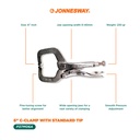 6" C-CLAMP DENGAN TIP STANDAR (P37M06A)