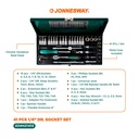 Jonnesway 41 Pcs Dr. Socket Set 14 - S04H2141S