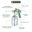 Jonnesway H.V.L.P Spray Gun - AS0001D