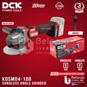 Mesin Gerinda Tangan Baterai DCK KDSM04-100 Z Angle Grinder Cordless 4 Inch Unit Only KDSM04-100Z KDSM 04-100