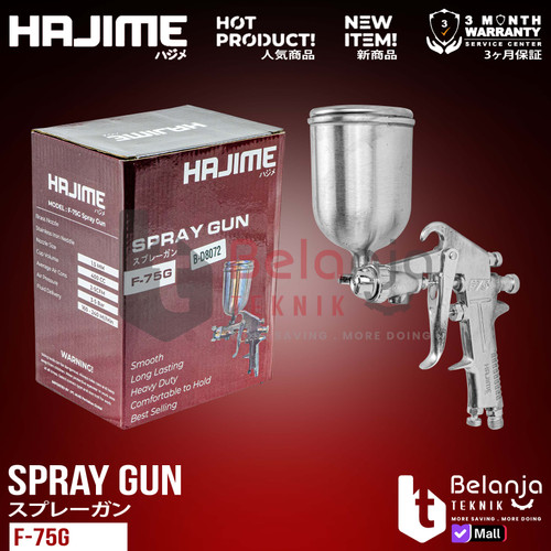 Alat Semprot Cat Tabung Atas Hajime F75G Air Spraygun Spray Gun F 75
