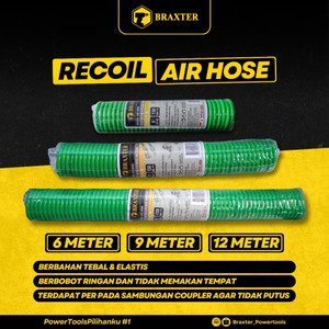 Selang Angin Kompresor Air Hose 6 M Braxter Selang Hose Recoil 6 Meter