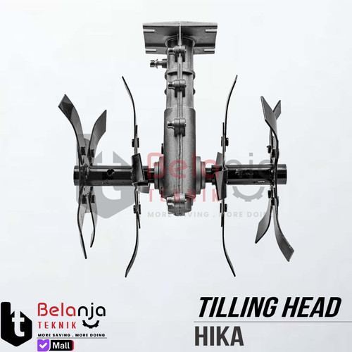 Mini Tiller Tilling Head Hika TH-002 Alat Pencacah Tanah As Kotak 26X4T