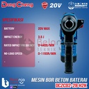 Mesin Bor Beton Baterai 28 MM Dongcheng DCZC02-28H2K Rotary Hammer Cordless Brushless 28 MM SET DCZC02-28